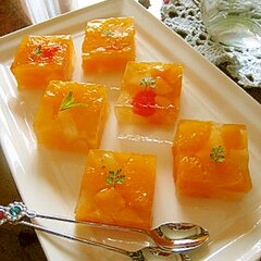 ミックスフルーツのエンゼル型寒天ゼリー レシピ 作り方 By はなまる子 楽天レシピ